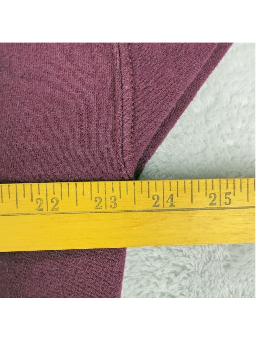 Vintage Nike Men's Size Large Reworked Maroon/Blk Retro Fleece Crewneck Sweater - Picture 9 of 11